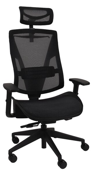 Fotel Futura Mesh - biurowy, obrotowy, siatkowy, ergonomiczny, wygodny dla kręgosłupa