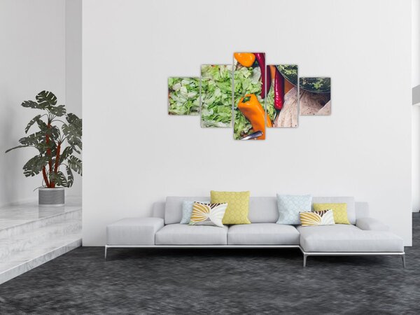 Obraz warzyw (125x70 cm)