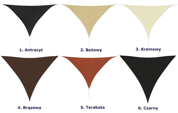 Brązowy ogrodowy żagiel F4-B48