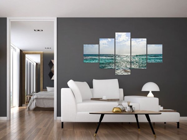 Obraz powierzchni morza (125x70 cm)