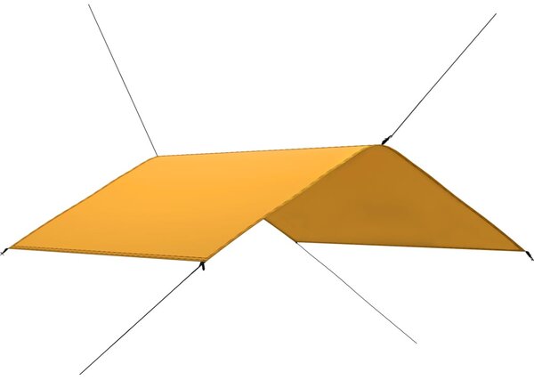Płachta biwakowa, 4x4 m, żółta