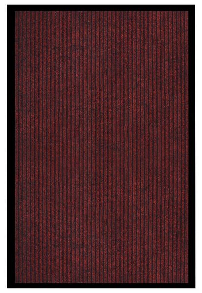 Wycieraczka, prążkowana, czerwona, 80 x 120 cm