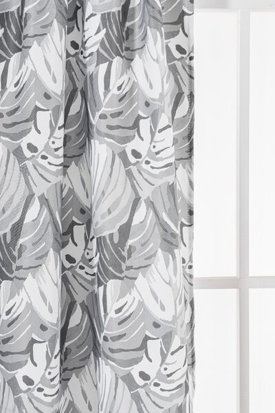 Designerska zasłona FLOCUS 140x270 cm, wzorzysta Zawieszanie: Taśma z wiązaniami