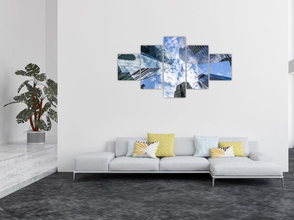 Obraz drapaczy chmur (125x70 cm)
