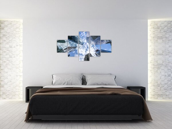 Obraz drapaczy chmur (125x70 cm)