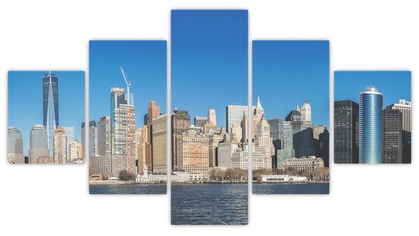 Obraz - Manhattan w Nowym Jorku (125x70 cm)