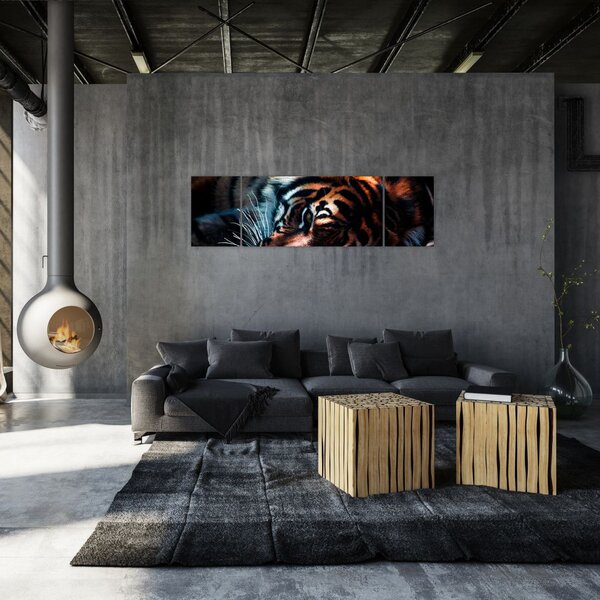 Obraz leżącego tygrysa (170x50 cm)