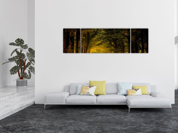 Obraz lasu (170x50 cm)