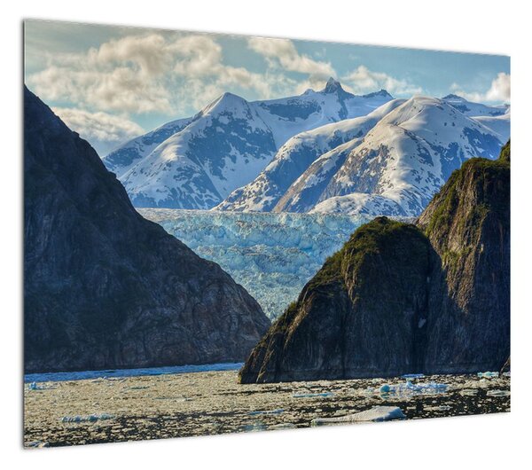 Obraz krajobrazu z górami (70x50 cm)