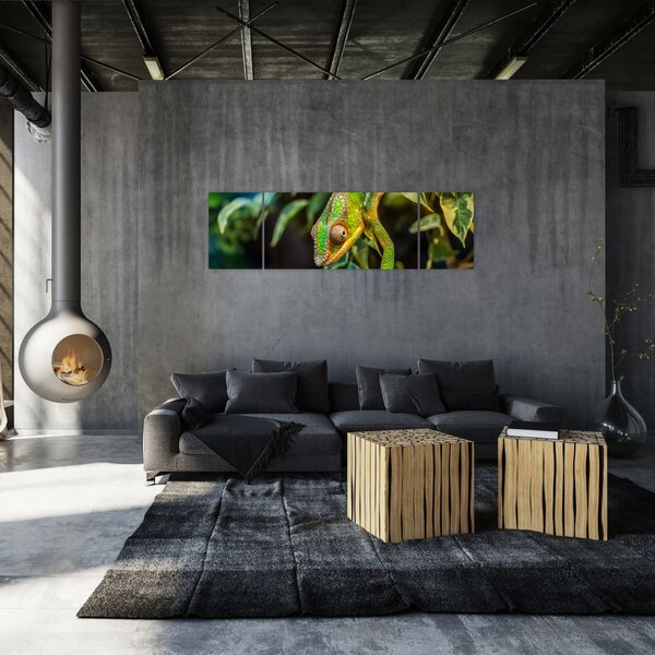 Obraz kameleona (170x50 cm)