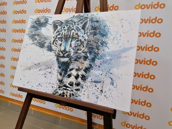 Obraz kreskówkowy leopard
