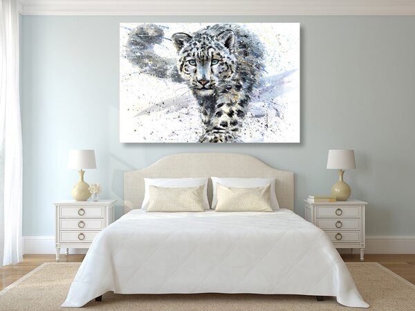 Obraz kreskówkowy leopard