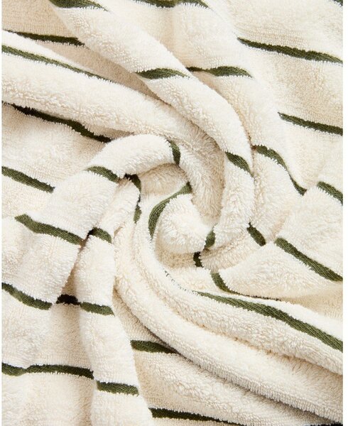 Zielony/beżowy bawełniany ręcznik frotte 50x90 cm Dorane – Kave Home