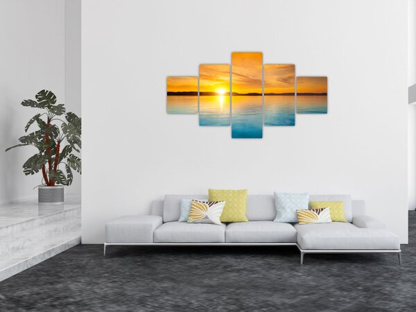 Obraz wschodu słońca (125x70 cm)