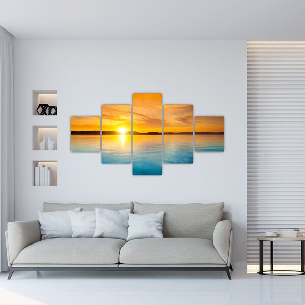 Obraz wschodu słońca (125x70 cm)