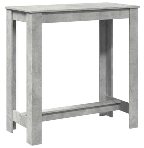 Stolik barowy, szarość betonu, 102x50x103,5 cm