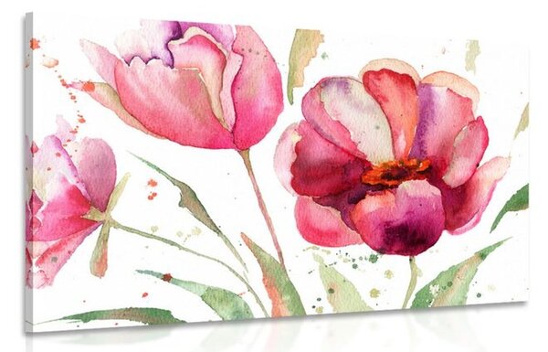 Obraz piękne tulipany w ciekawej aranżacji