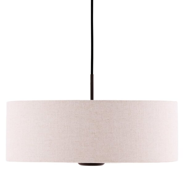 Lampa Wisząca Globen Lighting, Bosco 55, ściemnialny, beżowy, salon, tkanina | tekstylia, skandynawski