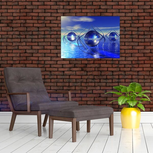 Obraz abstrakcji - woda (70x50 cm)
