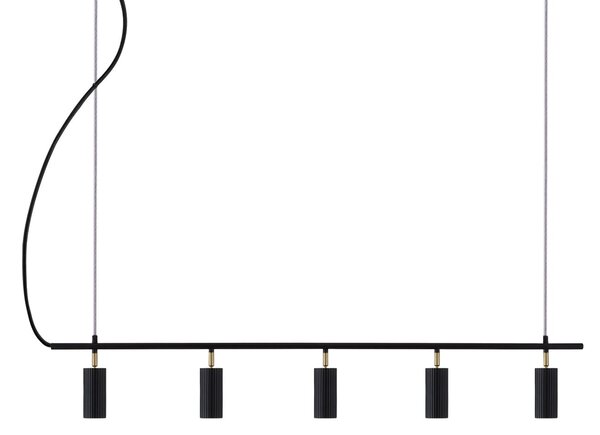 Lampa Wisząca Globen Lighting, Hubble 5, ściemnialny, czarny, jadalnia, aluminium, skandynawski