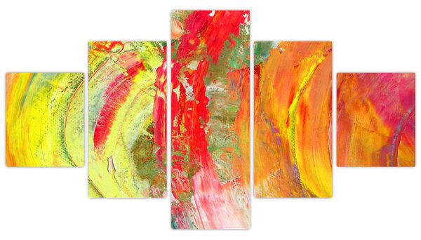 Obraz abstrakcji - malarstwo (125x70 cm)