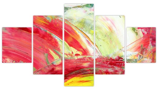 Obraz abstrakcji - malarstwo (125x70 cm)