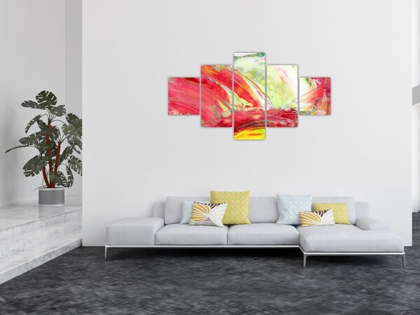 Obraz abstrakcji - malarstwo (125x70 cm)