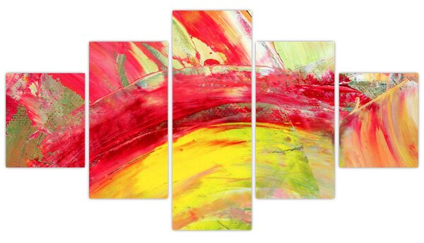 Obraz abstrakcji - malarstwo (125x70 cm)