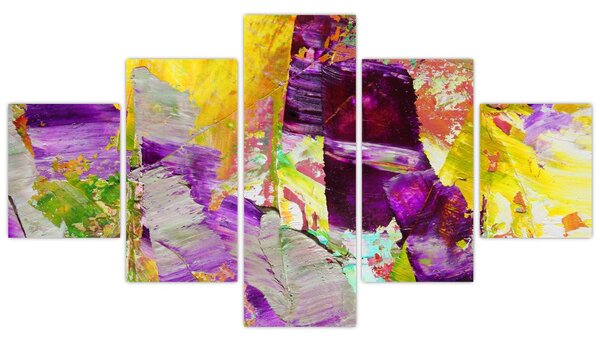 Obraz abstrakcji - malarstwo (125x70 cm)