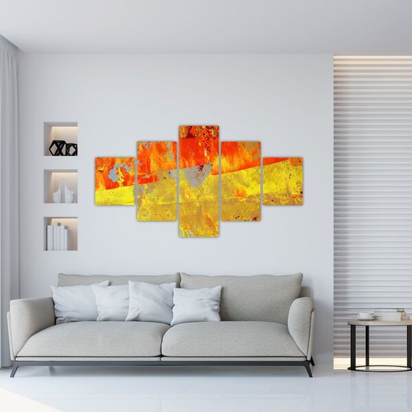 Obraz abstrakcji - malarstwo (125x70 cm)