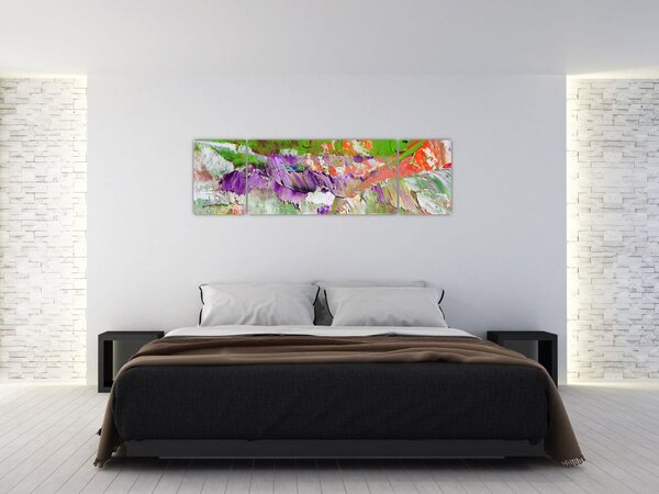 Obraz abstrakcji - malarstwo (170x50 cm)