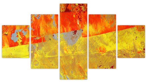 Obraz abstrakcji - malarstwo (125x70 cm)