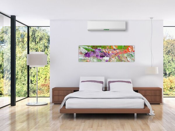 Obraz abstrakcji - malarstwo (170x50 cm)