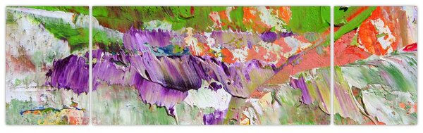 Obraz abstrakcji - malarstwo (170x50 cm)