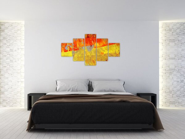 Obraz abstrakcji - malarstwo (125x70 cm)