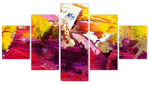 Obraz abstrakcji - malarstwo (125x70 cm)