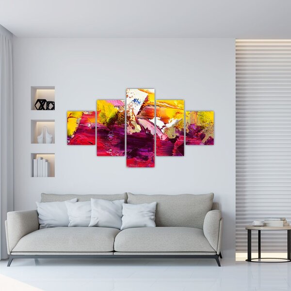 Obraz abstrakcji - malarstwo (125x70 cm)