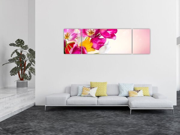 Obraz tulipanów (170x50 cm)