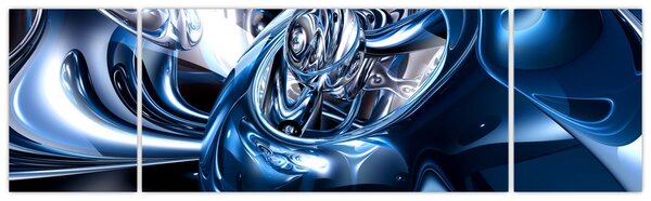 Obraz abstrakci - koła (170x50 cm)