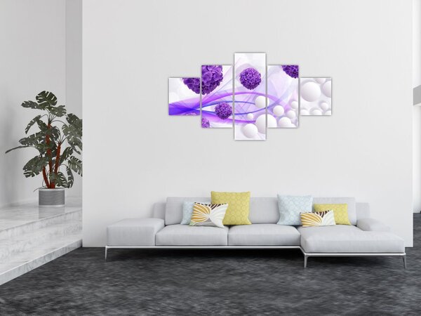 Zdjęcie - Kulki, kulki, kwiaty, ... (125x70 cm)