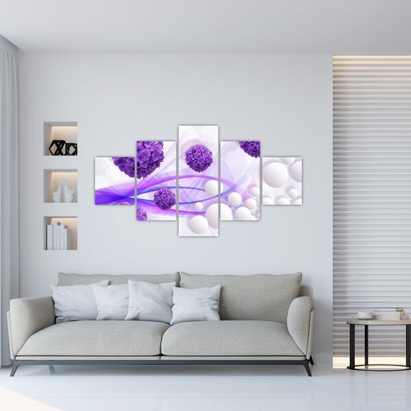 Zdjęcie - Kulki, kulki, kwiaty, ... (125x70 cm)