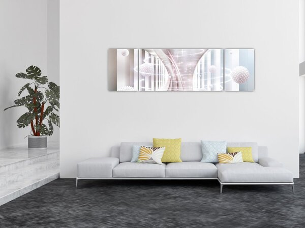 Obraz - Delikatny wir (170x50 cm)