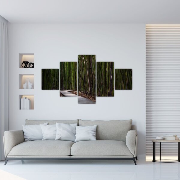 Obraz - Wśród bambusów (125x70 cm)