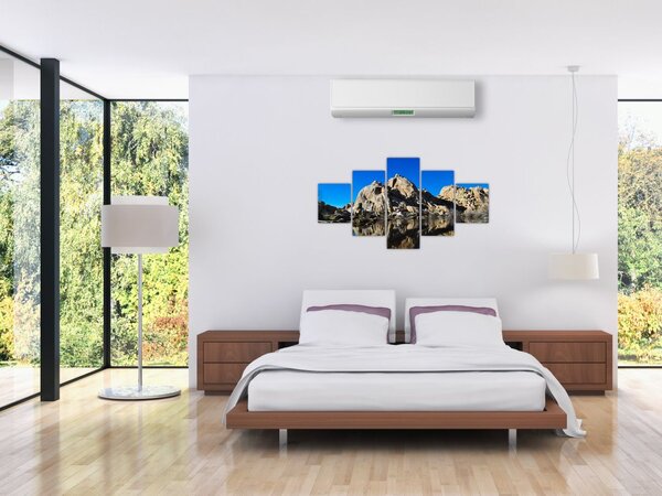 Obraz odbicia skał (125x70 cm)