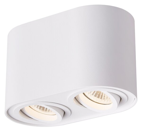 Sufitowa lampa regulowana Rondoo minimalistyczna do salonu biała