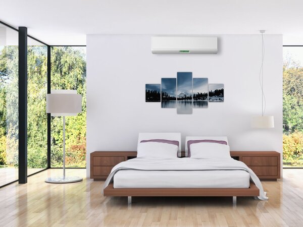 Obraz - Na zamarzniętym jeziorze (125x70 cm)