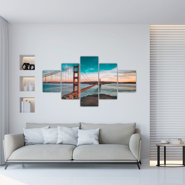 Obraz - Golden Gate, San Francisco (125x70 cm)