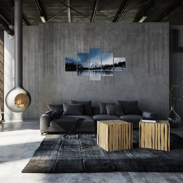 Obraz - Na zamarzniętym jeziorze (125x70 cm)