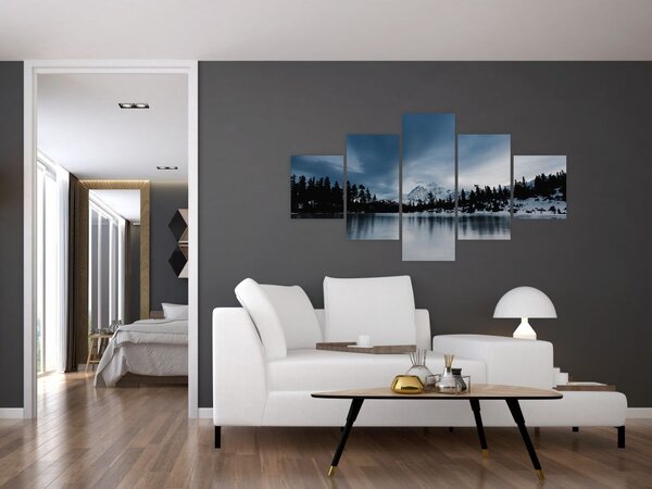 Obraz - Na zamarzniętym jeziorze (125x70 cm)