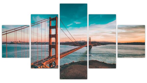 Obraz - Golden Gate, San Francisco (125x70 cm)